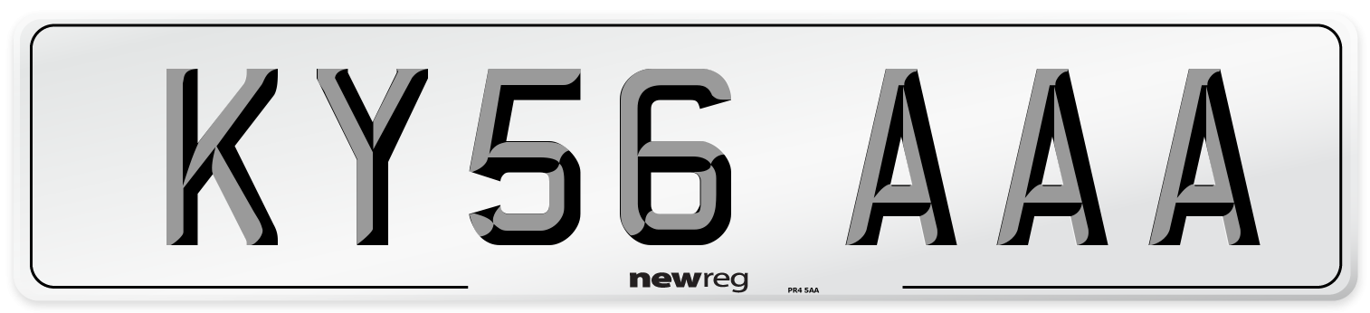 KY56 AAA Number Plate from New Reg
